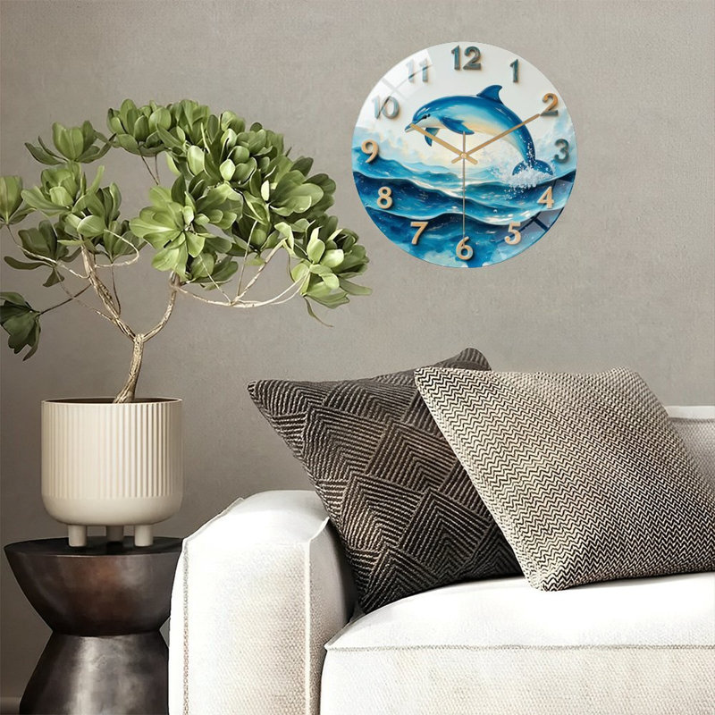 Horloge murale dauphin