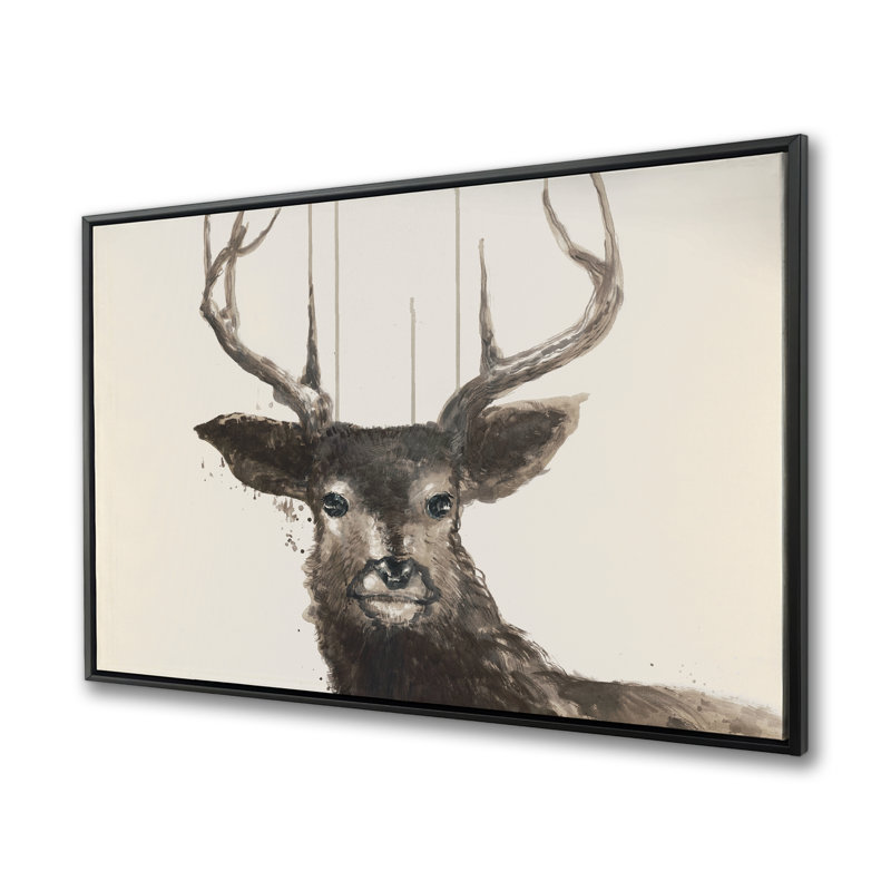 Abstract Deer - Framed Canvas for Bedroom Holidays Decor
