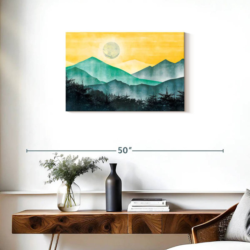 Alvord, lever de soleil, paysage abstrait, H 20 po x l 30 po
