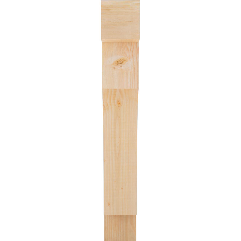 Support Westlake Block, Cèdre rouge de l'Ouest (lisse), H 42 po x l 5,5 po x P 30 po