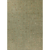 Vines Floral Area Rug in Sage Green/Pale Citron