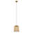 10.1"W Gold Bell-Shaped Pendant Light
