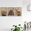 Malakhi Upcycle Dictionary Page Animals Fox Bear Stag Deer - 3 Piece No Frame Print-100076761