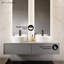 Lavabo de salle de bain vasque circulaire en céramique brillante avec trop-plein Monaco