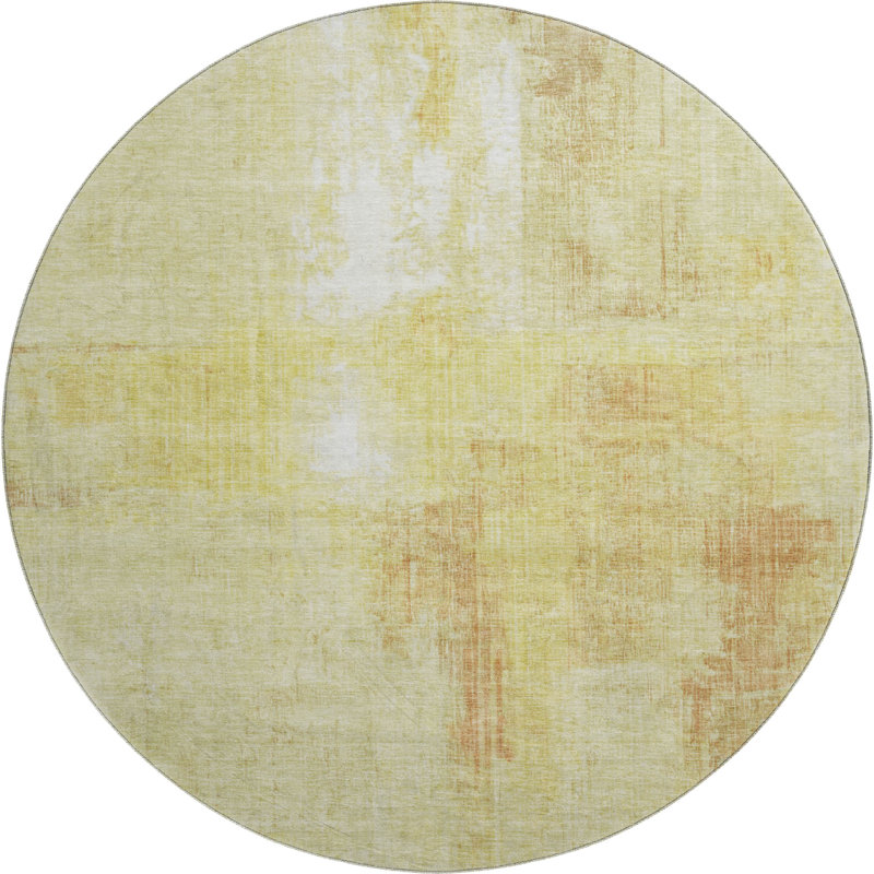 Premium Machine Washable Bucz AMF1759 Modern Rug, Round 8'
