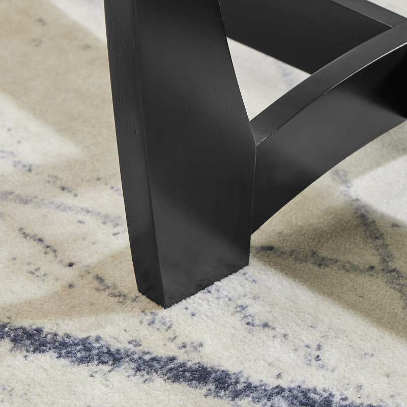 Table basse ronde en verre, Noir, noir, noir, noir