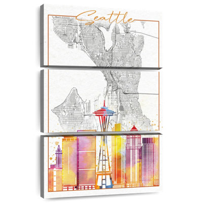 Carte de la ville de Aliaz Seattle