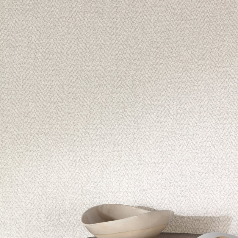 Structured Walls Collection Natural Weave Wallpaper Roll, Grey