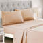 Ensemble d'édredon réversible 9 pièces en microfibre beige-88578763
