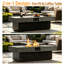 Table de foyer au propane sans fumée de 50 000 BTU avec table basse convertible et double réglage en hauteur