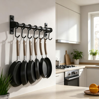 Stainless Steel Rectangle Wall Mounted Pot Rack
