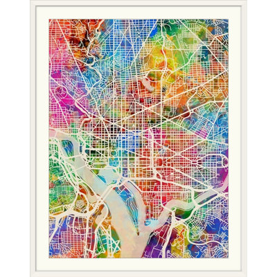 «Washington DC Street Map» par Francy, impression