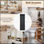Minimalist Slim Hall Tree with Cabinet & 6 Hooks, Multi-functional Storage Bench for Small Spaces, Black-600533748
