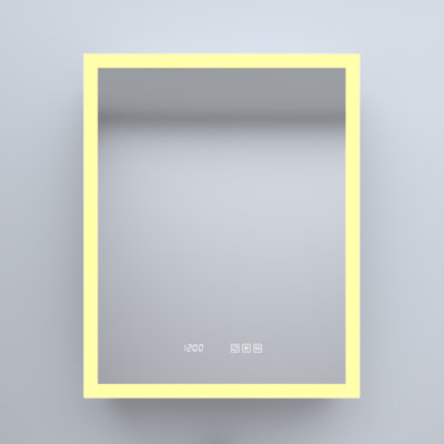 Miroir à DEL réglable en aluminium