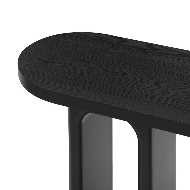 Console d'entrée moderne avec pieds ovales pour le couloir du salon