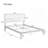 Mid-Century Modern Bamboo Platform Bed - No Box Spring Needed, Wood Slat Metal Support, Easy Assembly-376953072-385679406