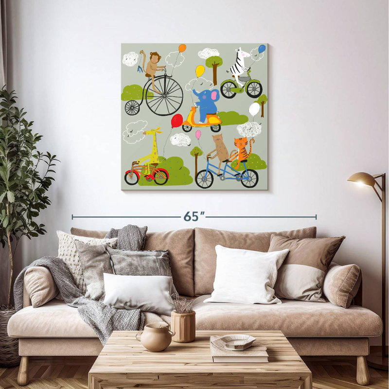 Ashelle Zoo On Wheels, 39" H x 39" W