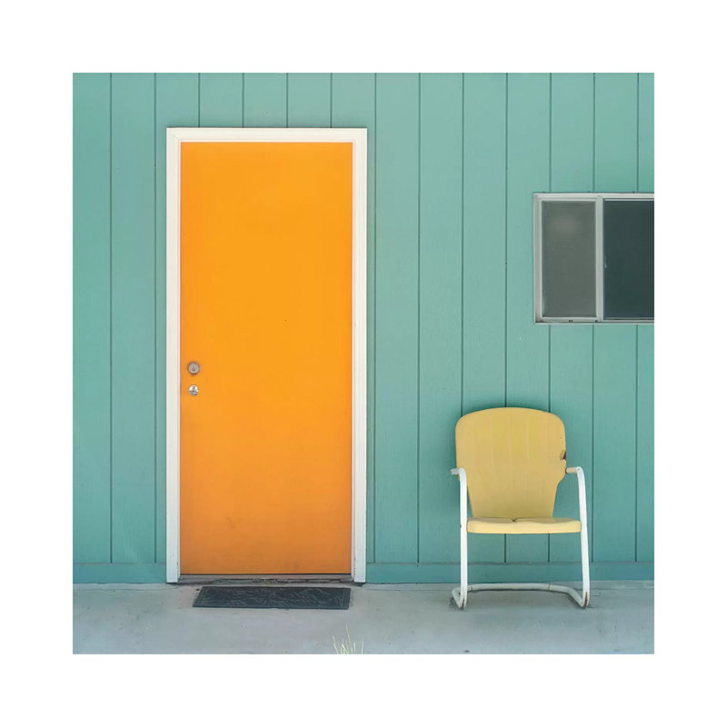 Orange Door II by Mandy Lynne - Wrapped Canvas Print, 45.72 cm H x 45.72 cm W x 3.175 cm D