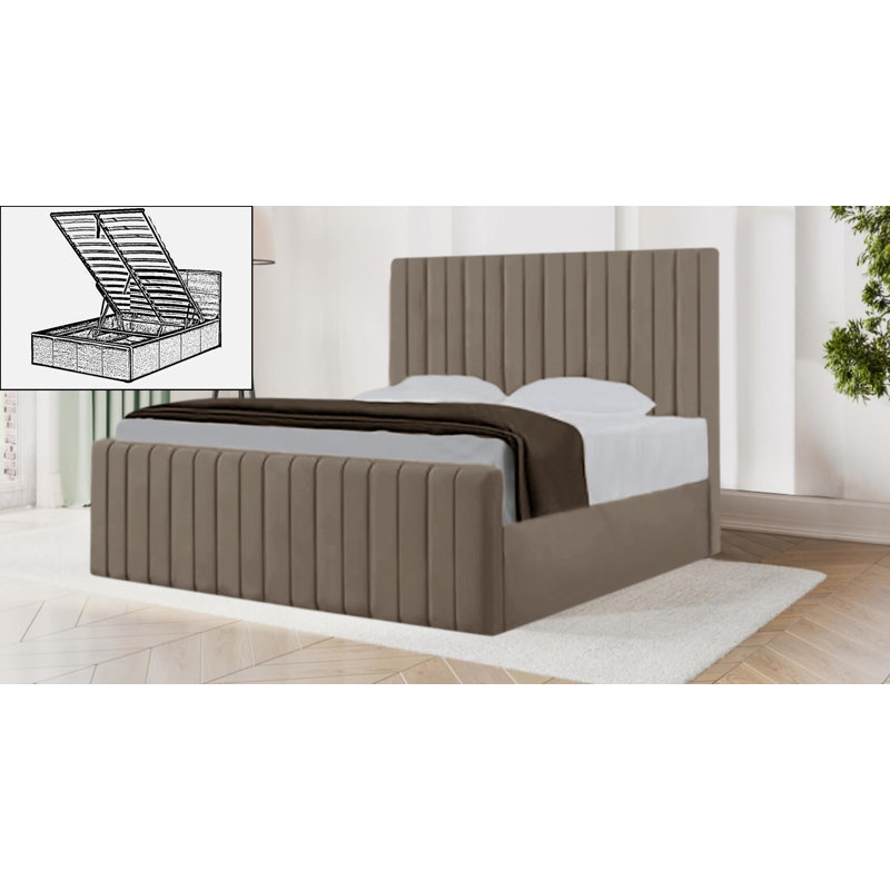 Sophia Storage Bed, Coffee, Super King (6')