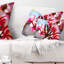 Coussin lombaire floral de magnifiques fleurs tropicales
