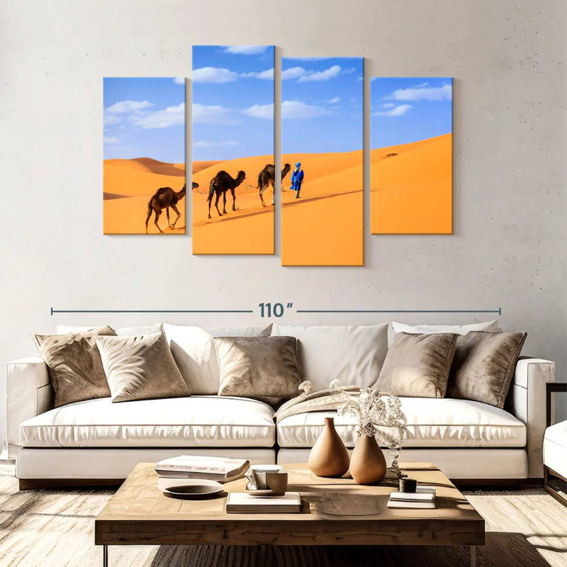Traveling Camels, 54" H x 84" W