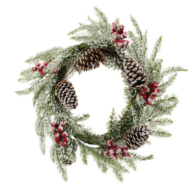 Faux Berry Plastic 20.1'' Wreath