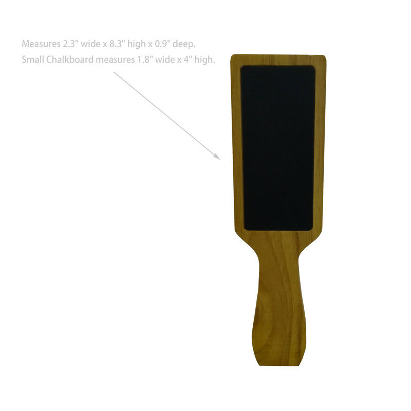 Ensemble de poignées de robinet à bière en bois avec deux petits tableaux noirs