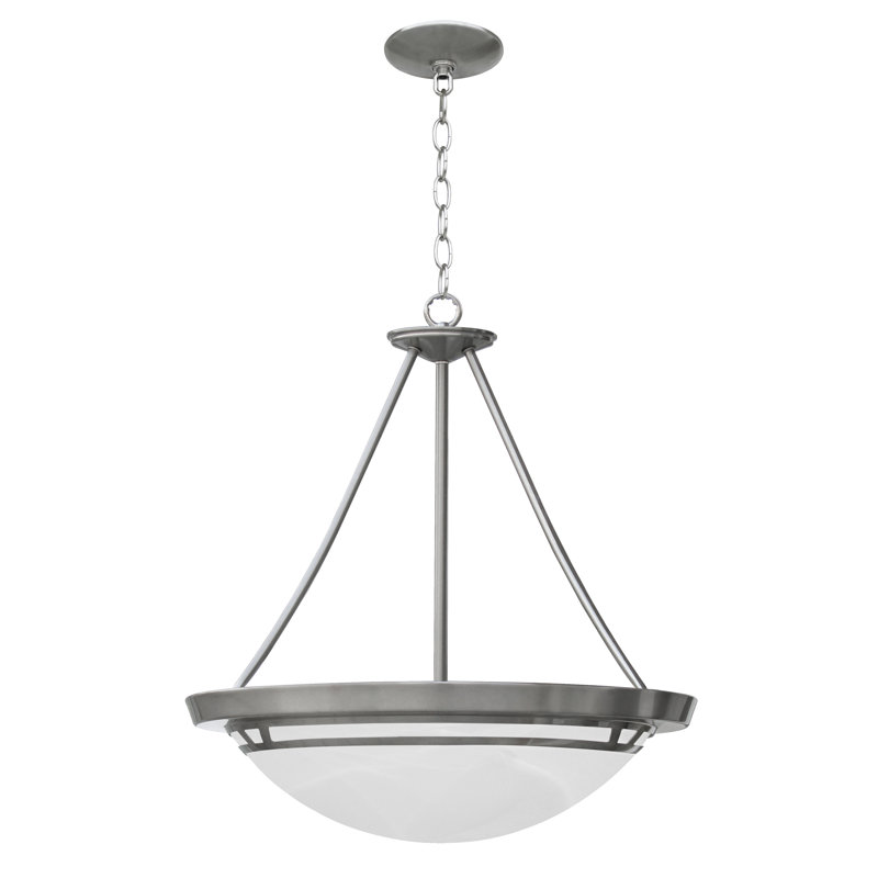 Lustre en acier inoxydable 19 po Haxby