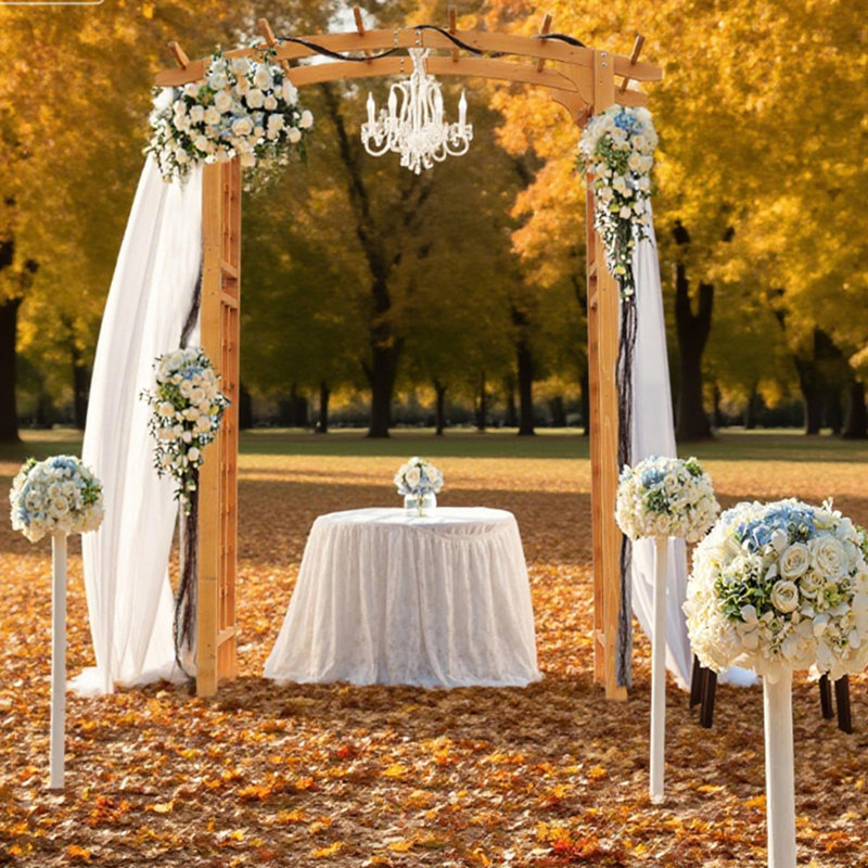 Treillis en bois de style pergola