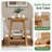 2-Tier Solid Wood End Table