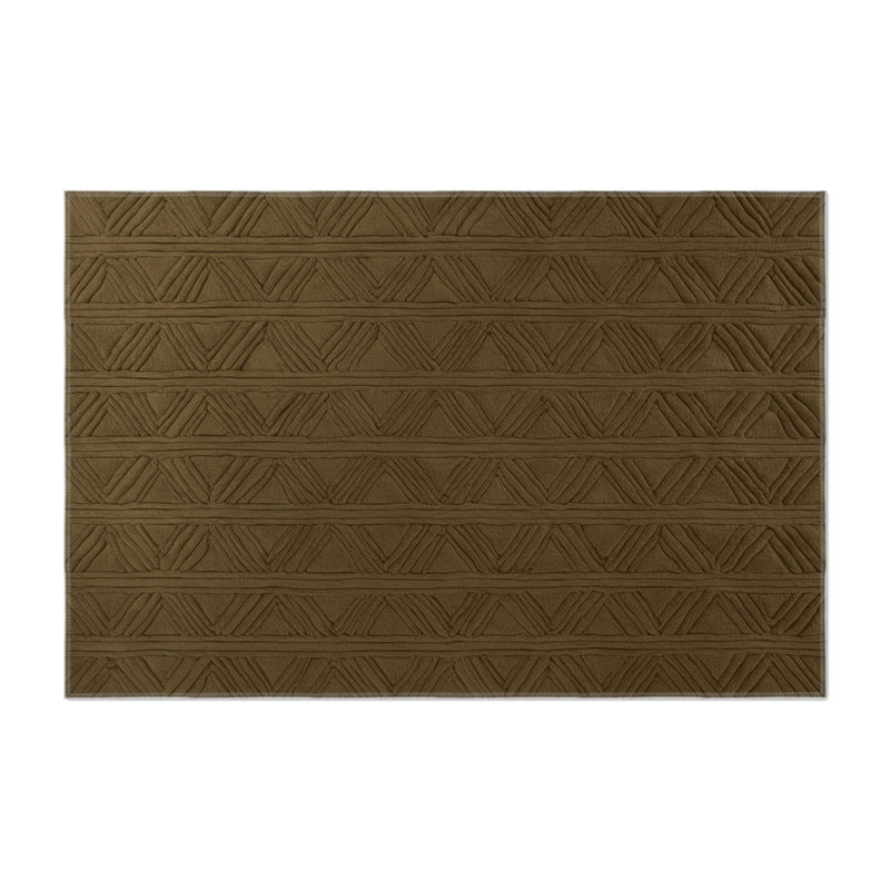 Trellis Brown Indoor and Outdoor Area Rug, Rectangle 9' x 12'