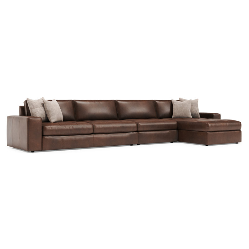 Bernhardt Nest 3-Piece Leather Sectional