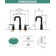 8 In. Widespread Double Handle Bathroom Faucet with Pop-Up Drain