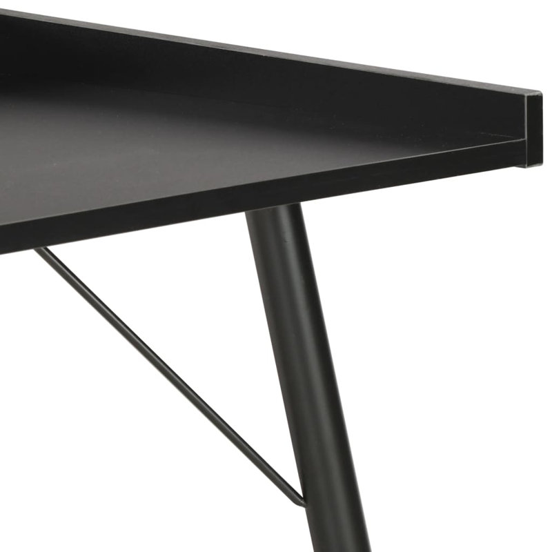 Abiba Metal Base Writing Desk, Black