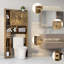 Armoire de rangement de salle de bain de style campagnard, fixation au sol-462876875