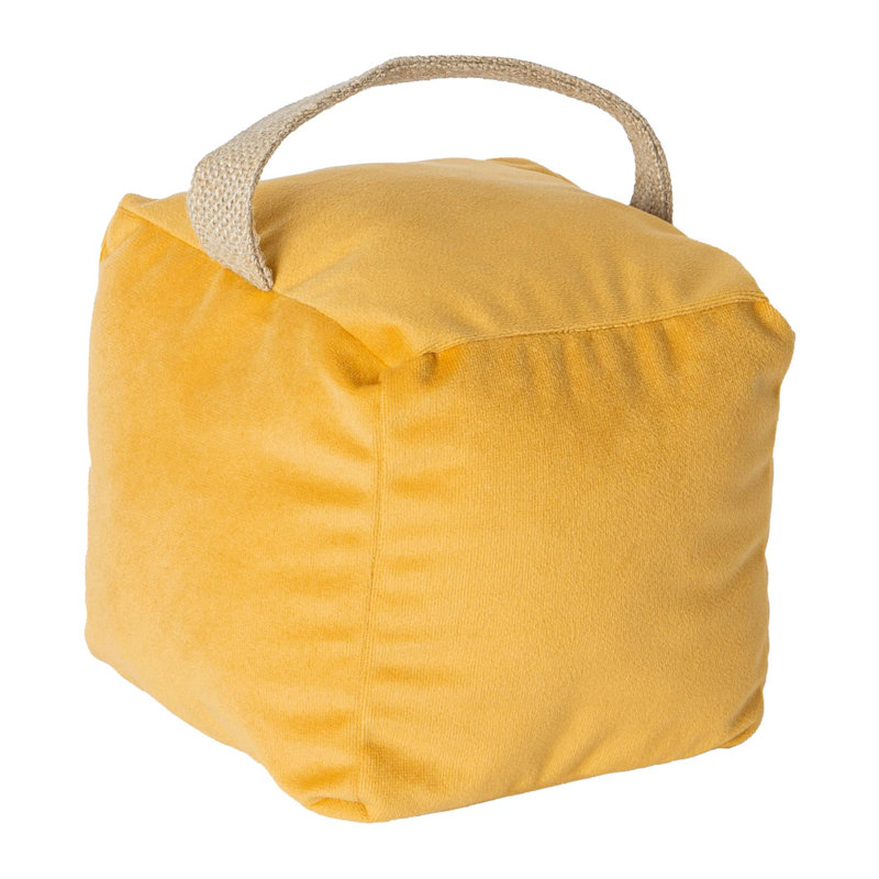 Fabric Draught Excluder, Yellow