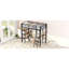 Lit mezzanine simple en métal avec tablettes et bureau