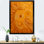 «Abstract Orange Swirl Collages III», art mural abstrait