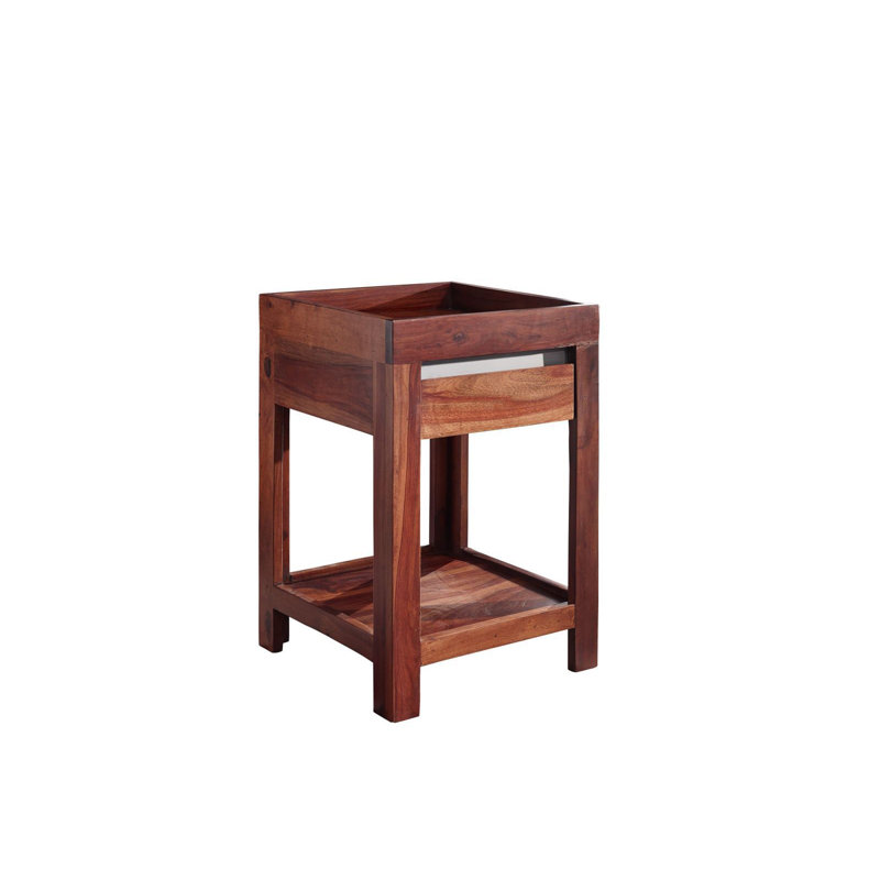Sydney Solid Wood End Table, Unique noble