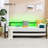 Daybed With Charging Station And LED Lights,Heavy Duty Metal Day Daybed With Pop Up Trundle, No Box Spring Needed-121846899-110431118