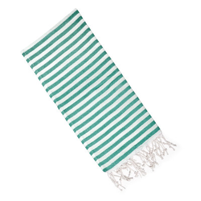 Serviette à main en coton rayé
