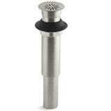 Decorative 1.25" Grid Bathroom Sink Drain Without Overflow