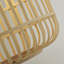32 cm H Drum Bamboo Pendant Shade ( Uno ) in Brown