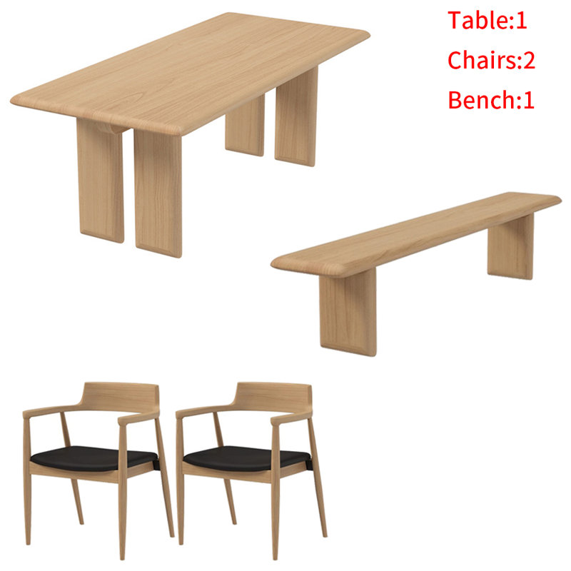 Purington Modern simple solid wood dining table