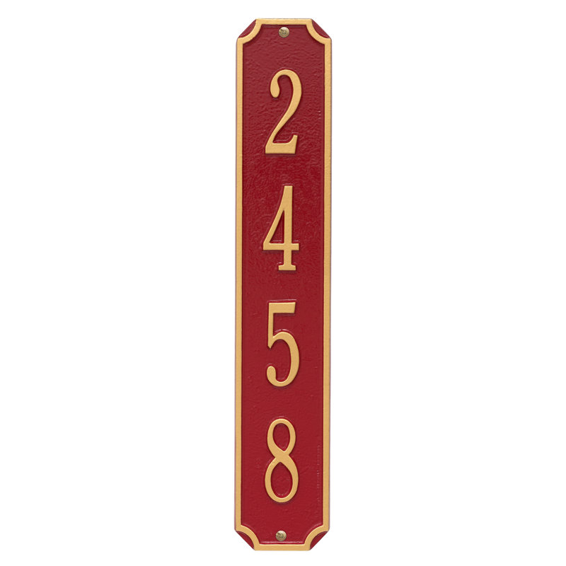 1-Line Wall Mount, Red / Gold, Yes