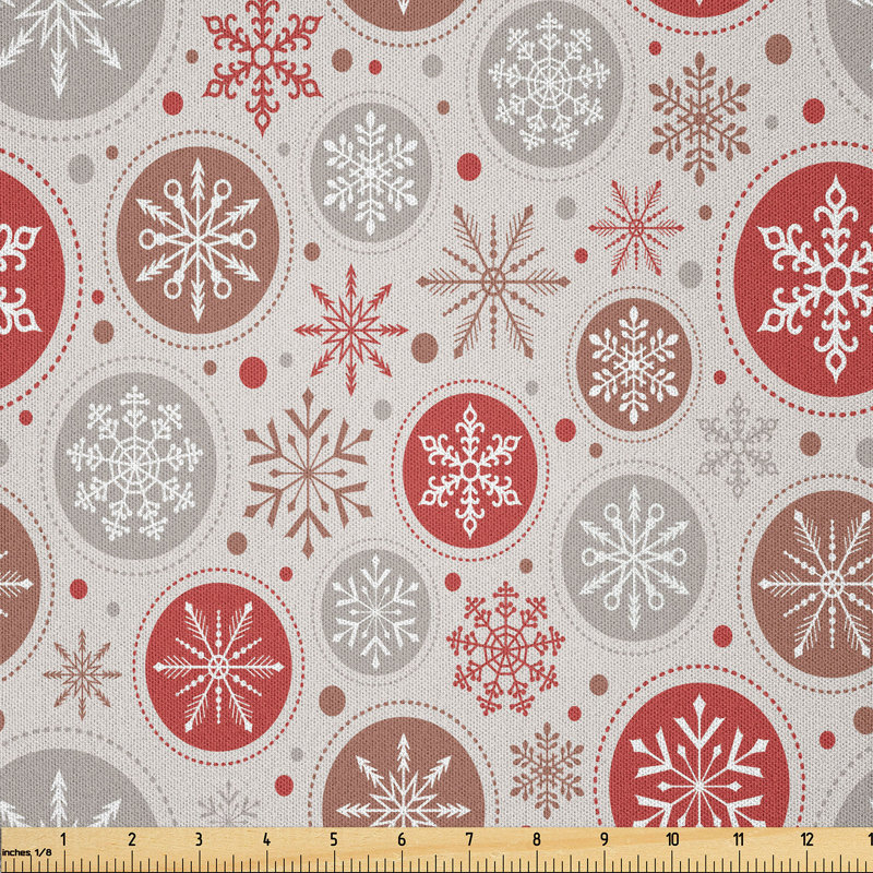 Alenda Snowflake Print Multi-Purpose Fabric