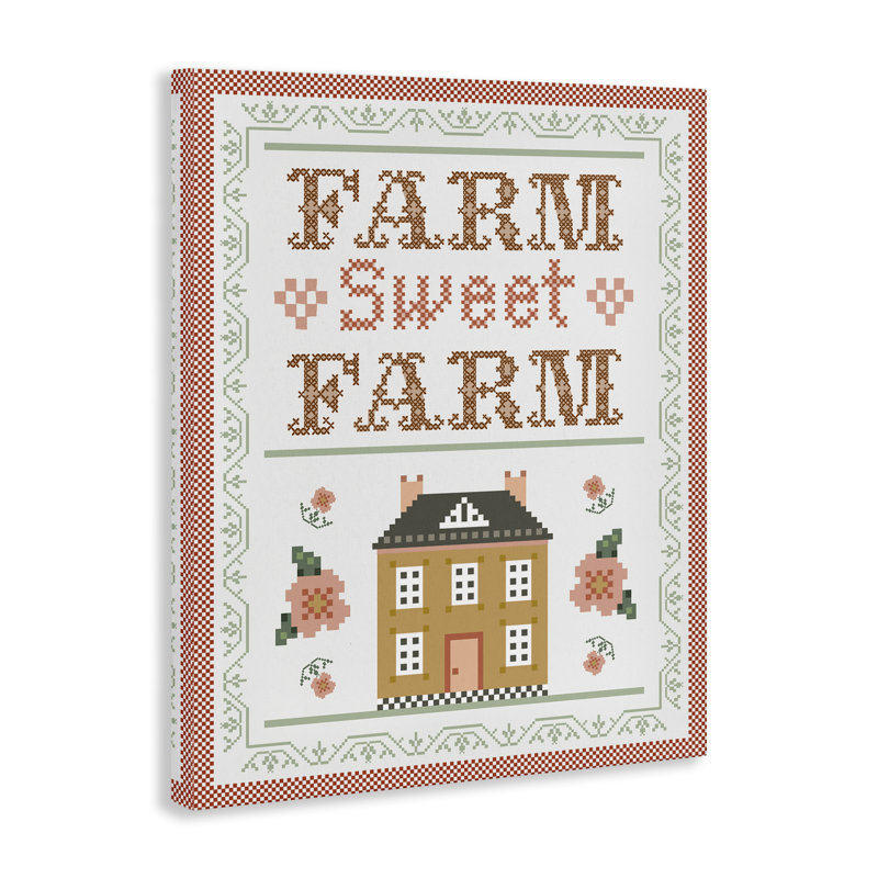 "Sweet Farm", art mural sur toile par Arrolynn Weiderhold, H 48 po x l 36 po