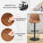 Adjustable Swivel 24"-33" Height Rhombus Leather Bar Stools with Back for Kitchen Island-1842835492-1842835494