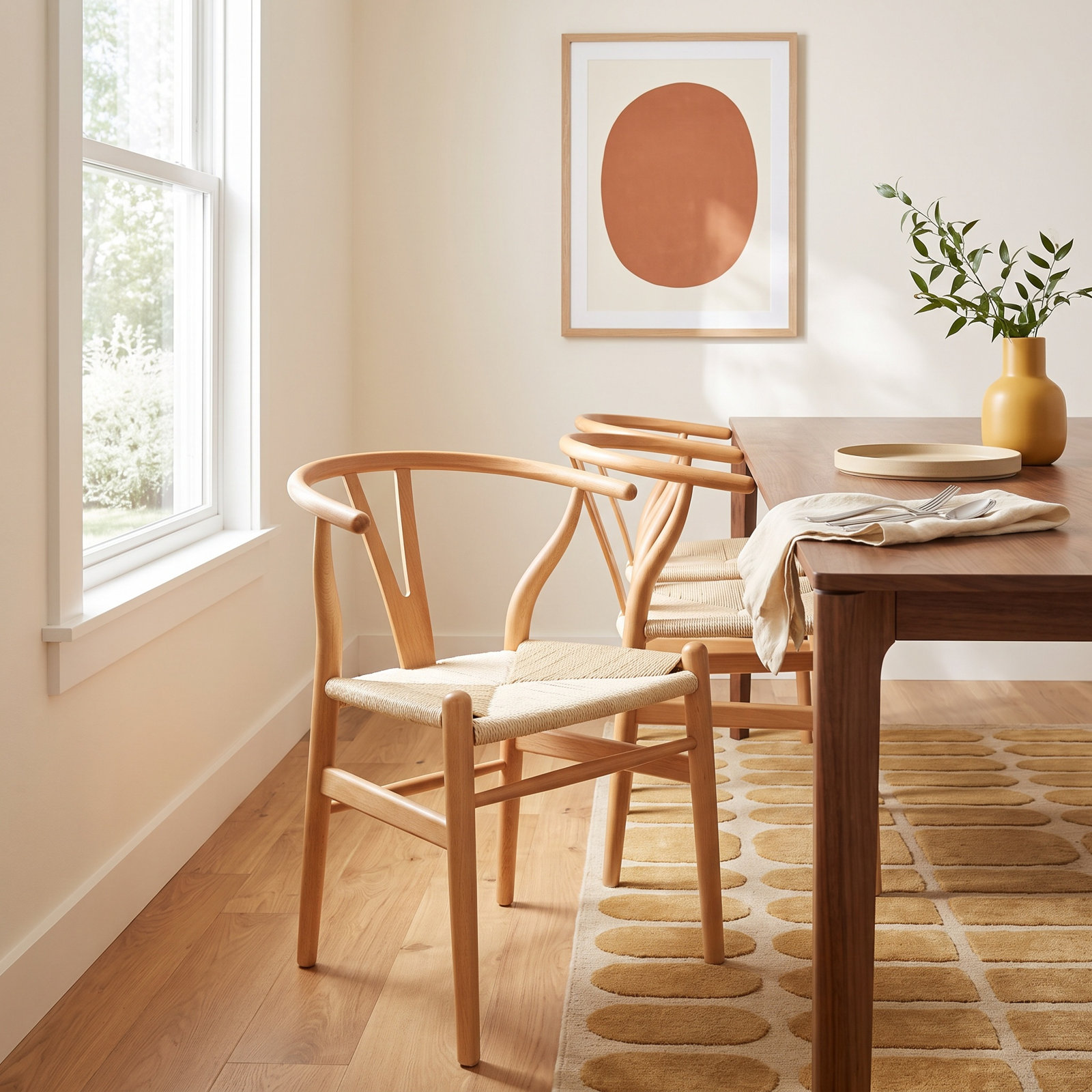 Baruti Wicker Side Chair, Beige/Tan