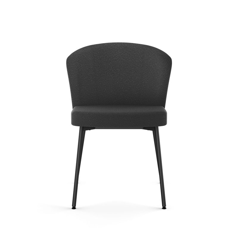 Chaise rembourrée Julks, Noir, Gris anthracite